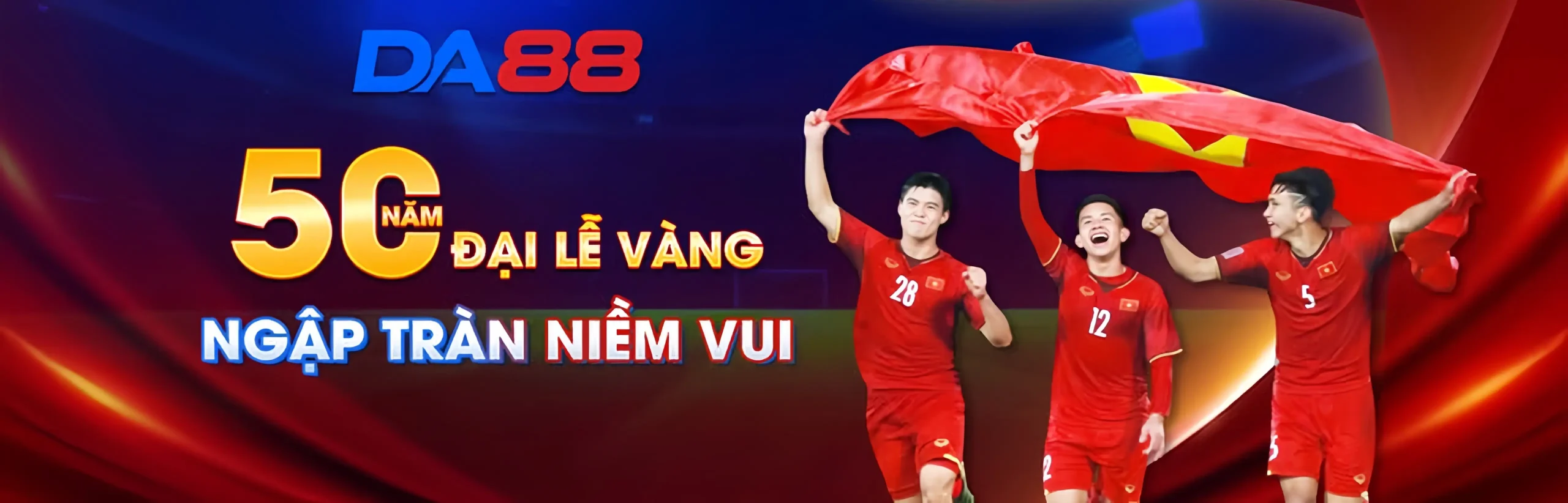 Banner khuyến mãi DA88 mừng đại lễ tặng 500K miễn phí